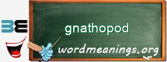 WordMeaning blackboard for gnathopod